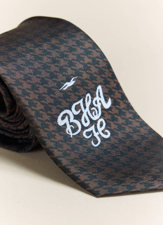 Men's Houndstooth Tie - Percival x Brighton & Hove Albion F.C. - Brown