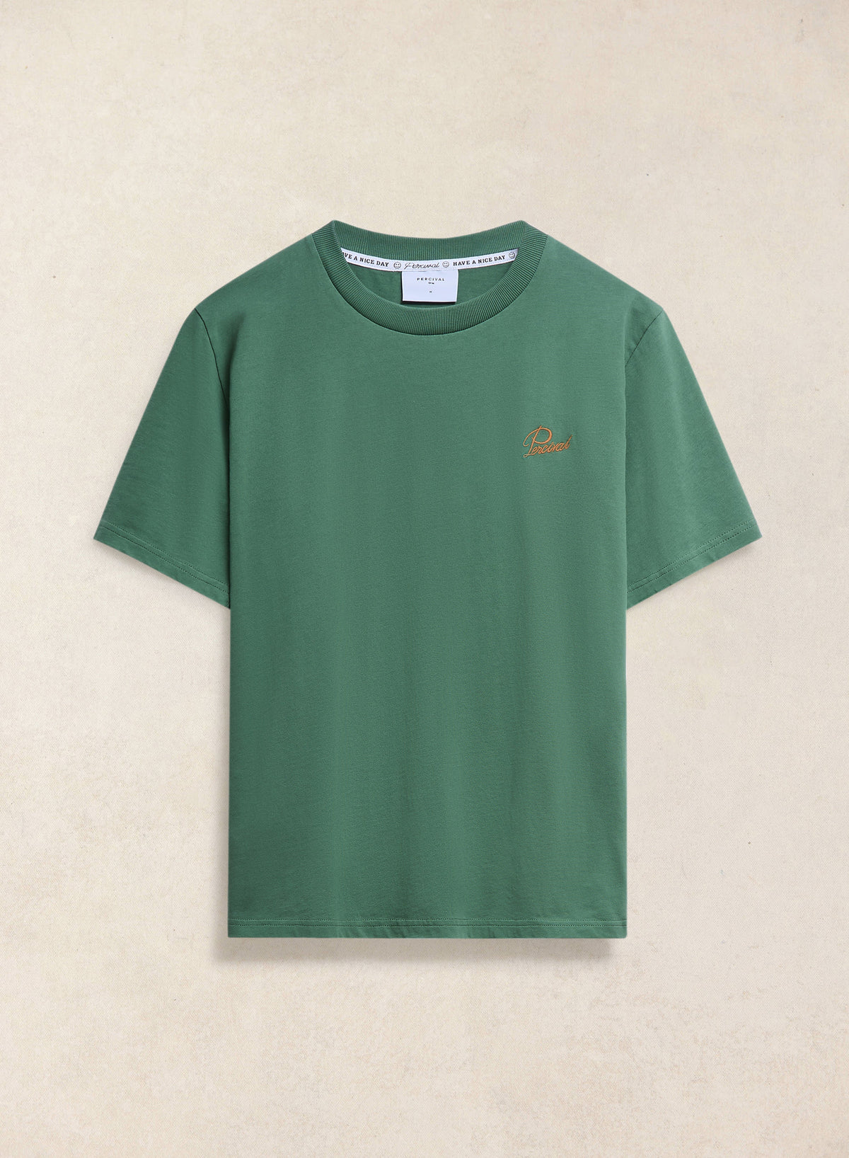 Men's Forest Script Embroidered T-Shirt - Organic Cotton - Percival