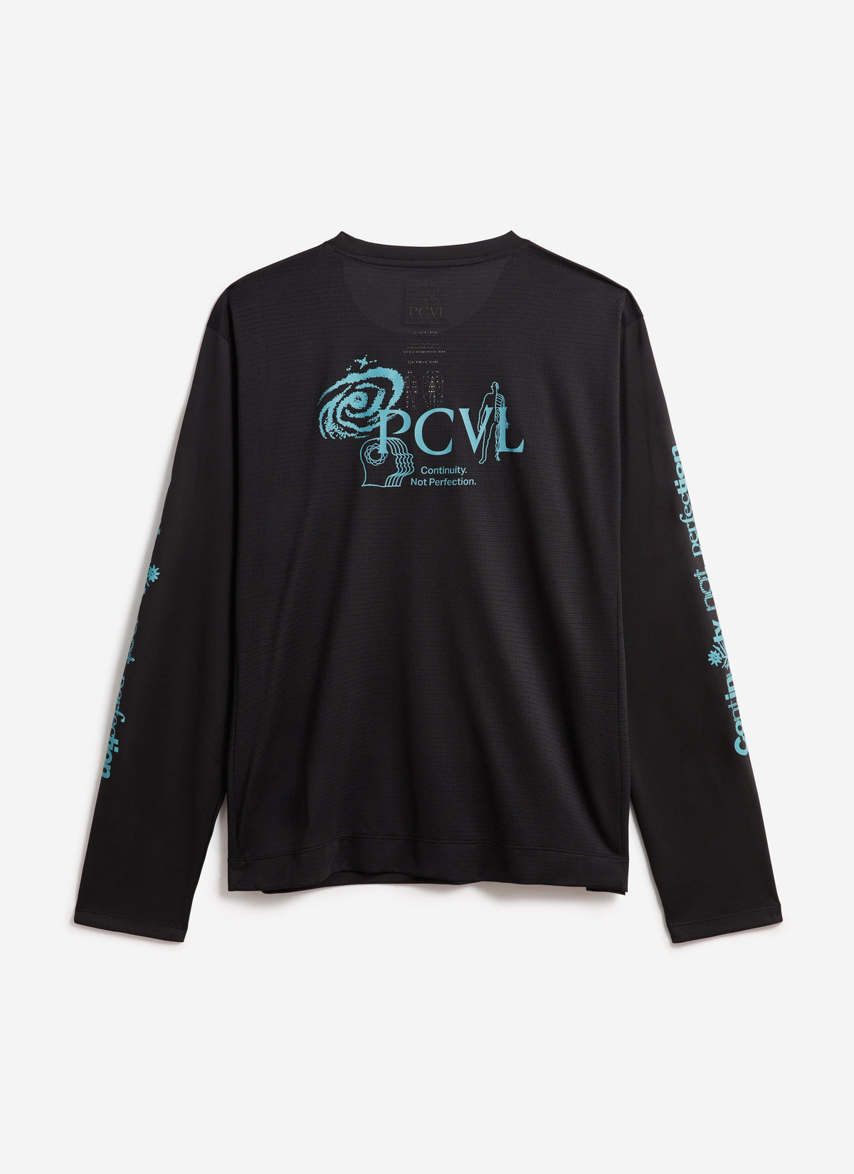 Men's Long Sleeve Performance Top - PCVL Printed - Black