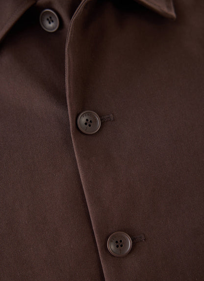 Men's Cropped Waterproof Trench Coat - Carter - Brown - Percival