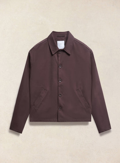 Men's Cropped Waterproof Trench Coat - Carter - Brown - Percival