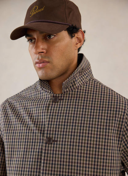 Men's Short Trench Coat - Sherlock - Watcher Check - Percival