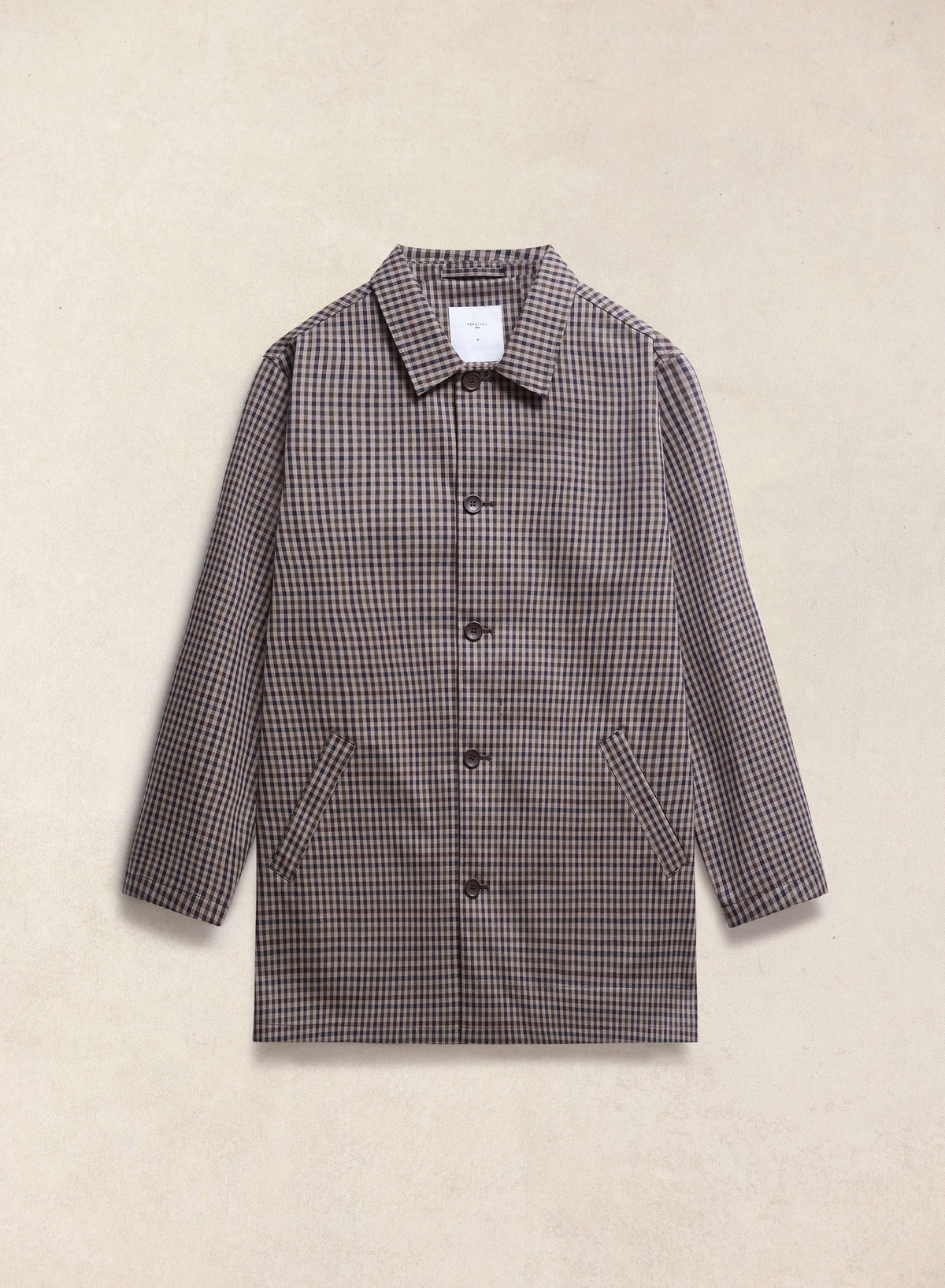 Men's Short Trench Coat - Sherlock - Watcher Check - Percival