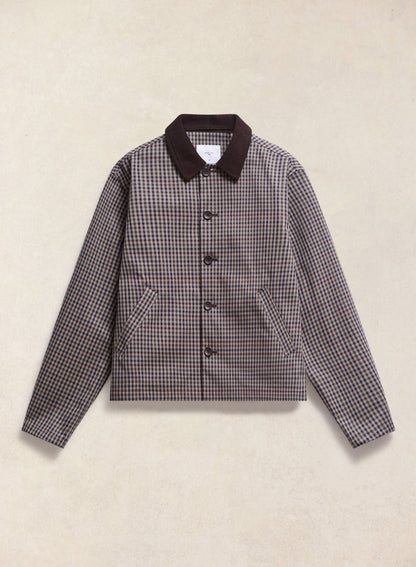 Men's Cropped Trench Coat - Waterproof - Watcher Check - Percival