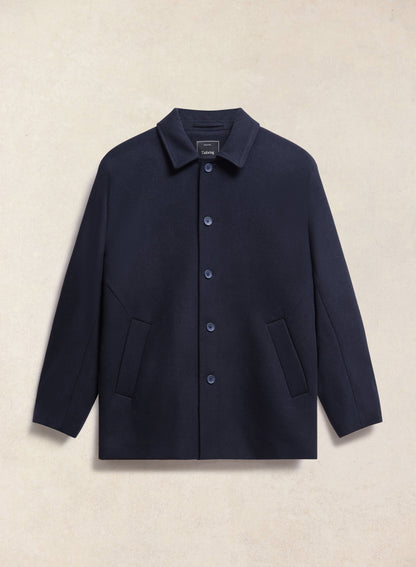 Men's Black Short Trench Coat - Sherlock - Waterproof - Percival