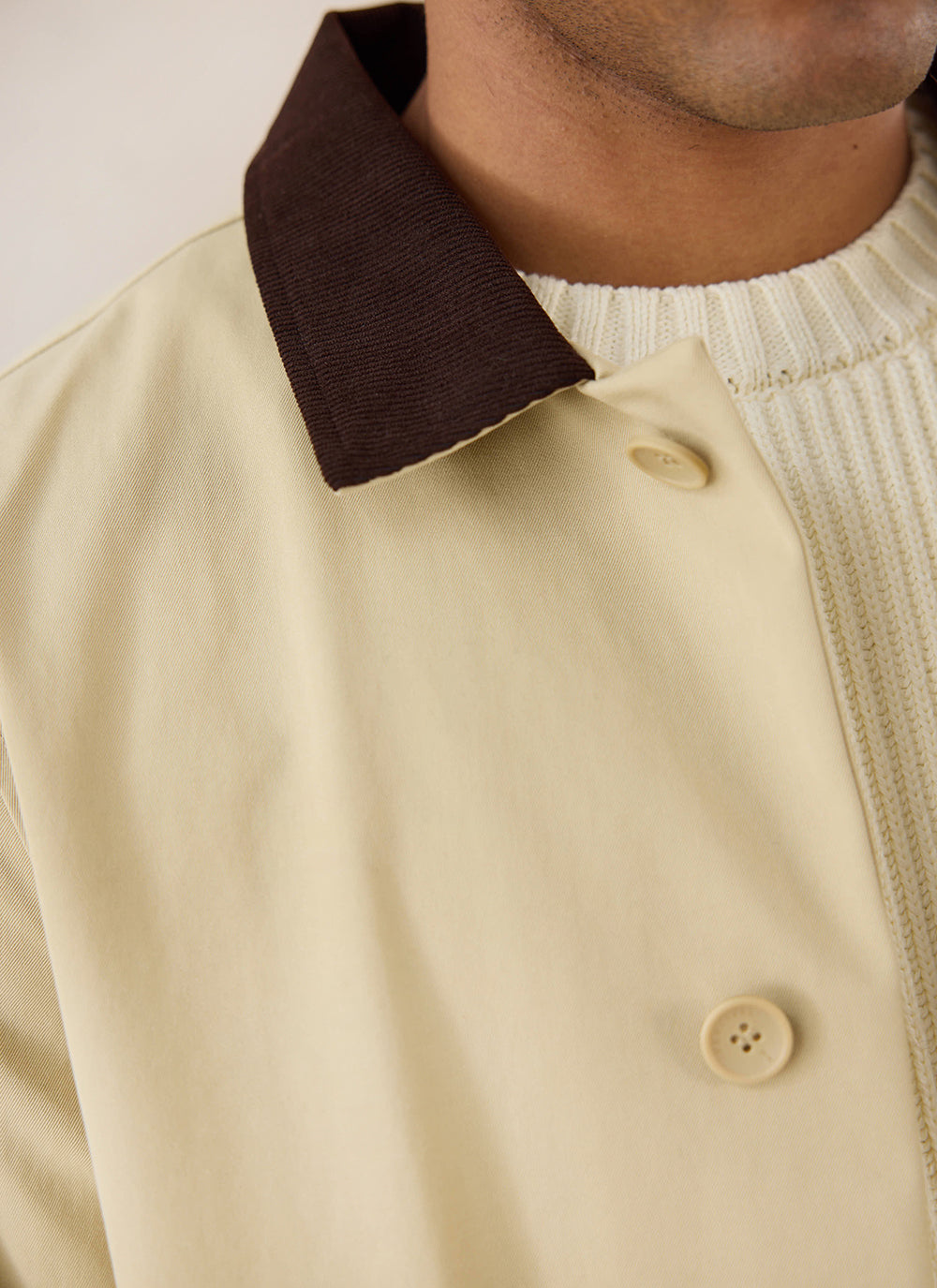 Men's Long Trench Coat - Wilson - Waterproof - Tan - Percival