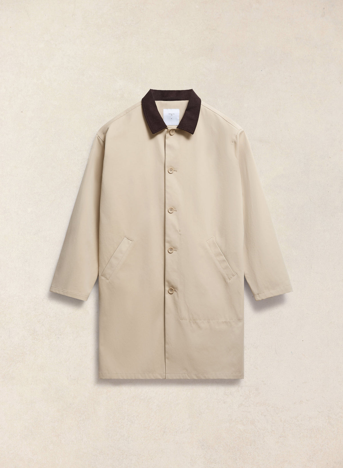 Men's Long Trench Coat - Wilson - Waterproof - Tan - Percival