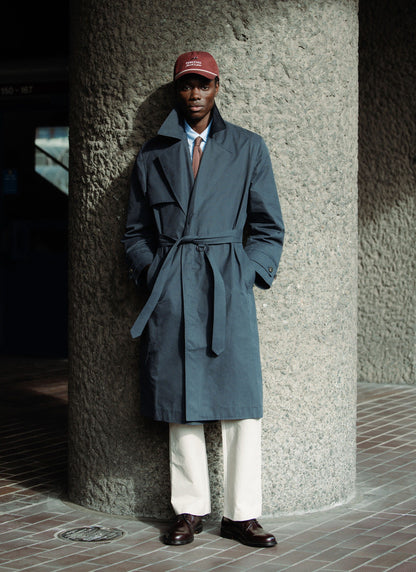 Men's Mac Trench Coat - Limited Edition Percival x Front Office - Navy