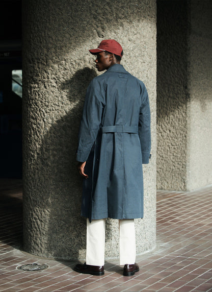 Men's Mac Trench Coat - Limited Edition Percival x Front Office - Navy