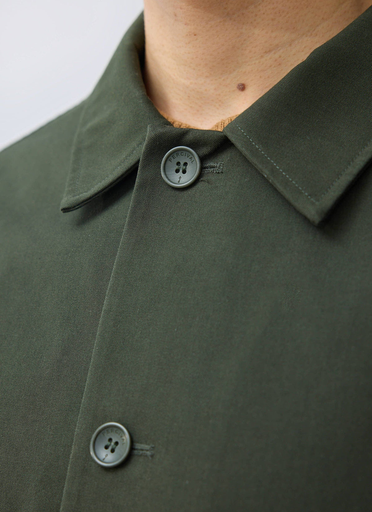 Men's Sherlock Short Trench Coat - Waterproof - Forest Green
