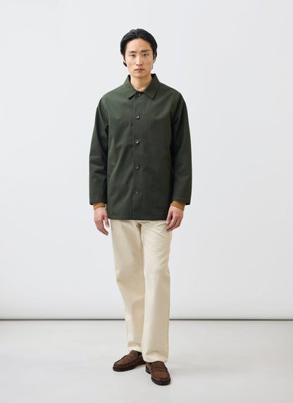 Men's Sherlock Short Trench Coat - Waterproof - Forest Green