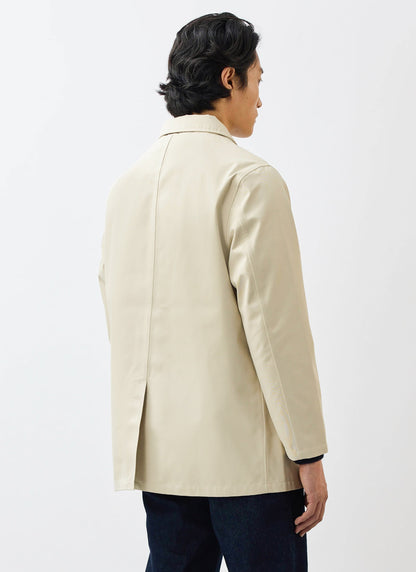 Men's Sherlock Short Trench Coat - Waterproof - Cream