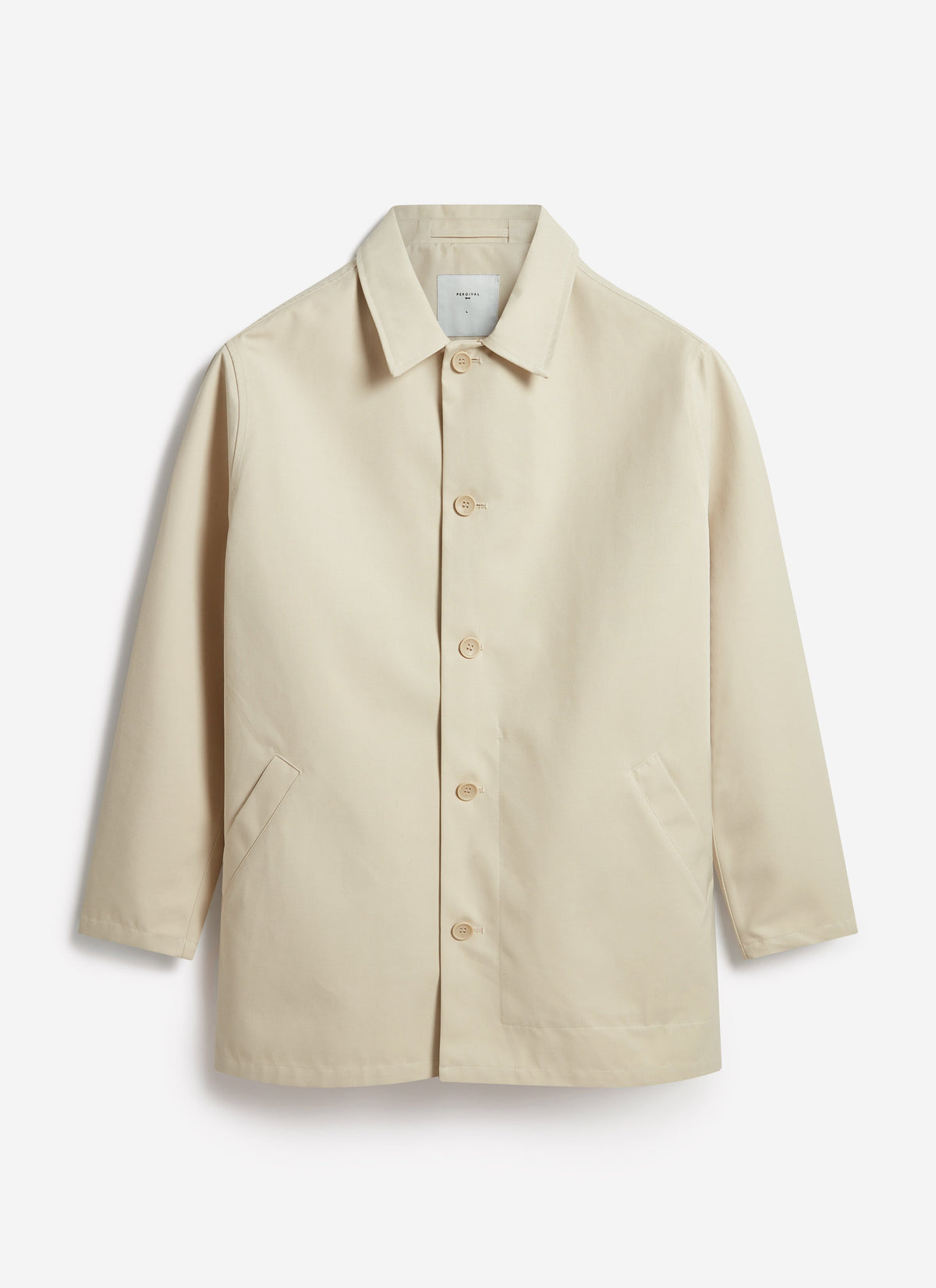 Men's Sherlock Short Trench Coat - Waterproof - Cream
