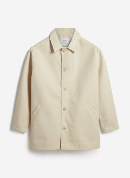 Men's Sherlock Short Trench Coat - Waterproof - Cream