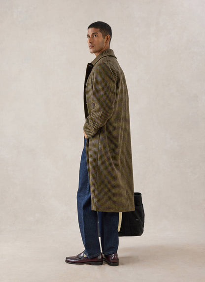 Men's Wool Minnesota Overcoat - Watcher Check - Percival