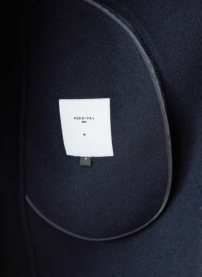Men's Wool Overcoat - Minnesota - Navy Blue