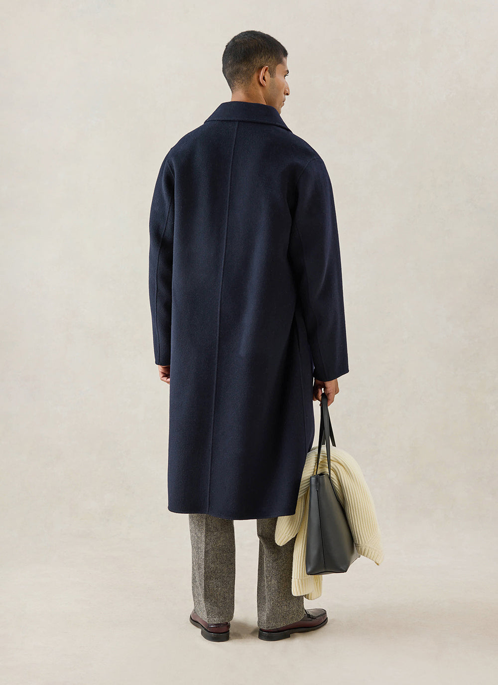 Men's Wool Overcoat - Minnesota - Navy Blue