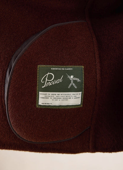Minnesota Double-Faced Wool Overshirt - Brown Fleck - Percival
