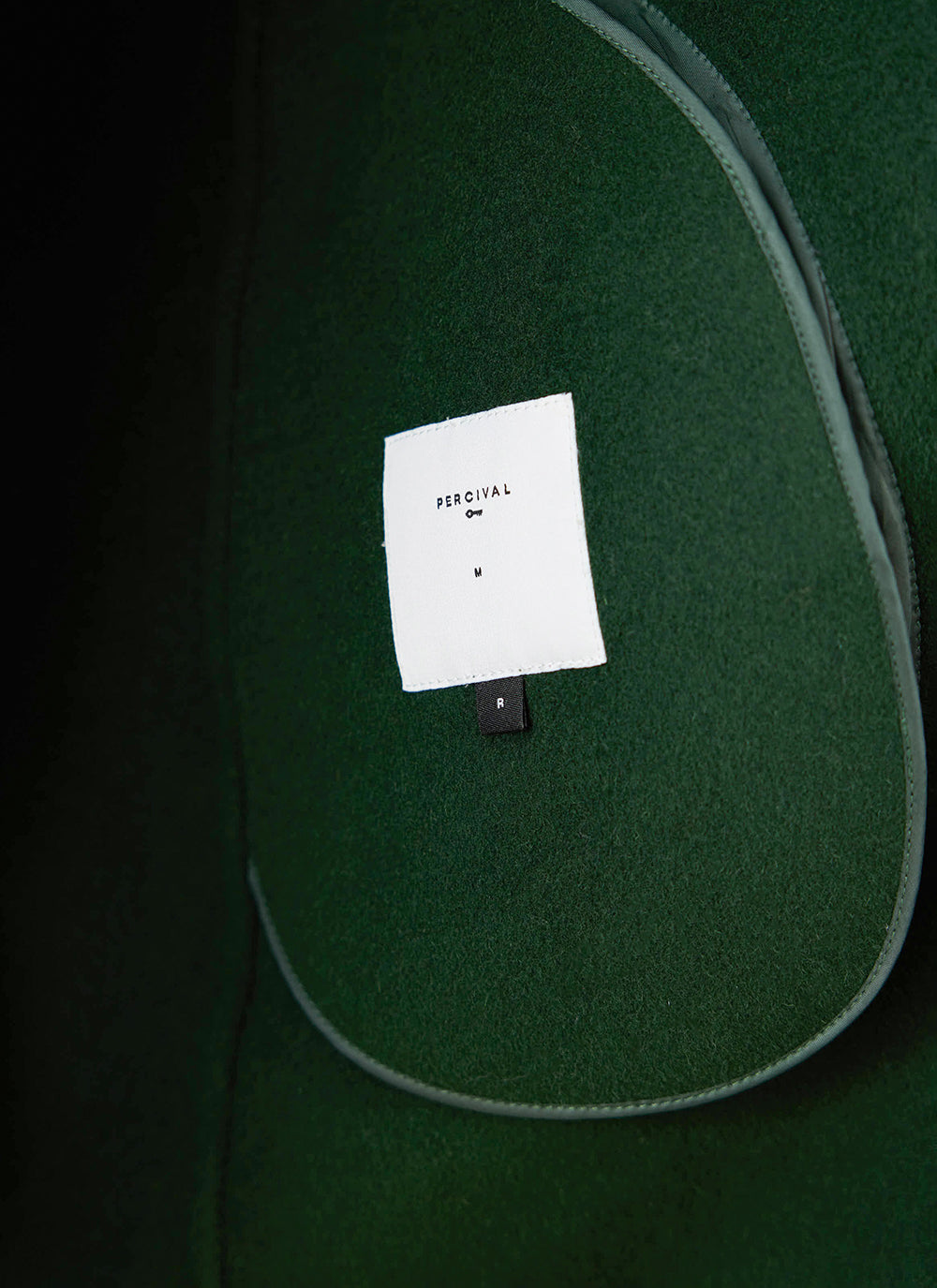 Men's Wool Minnesota Overcoat - Forest Green - Percival