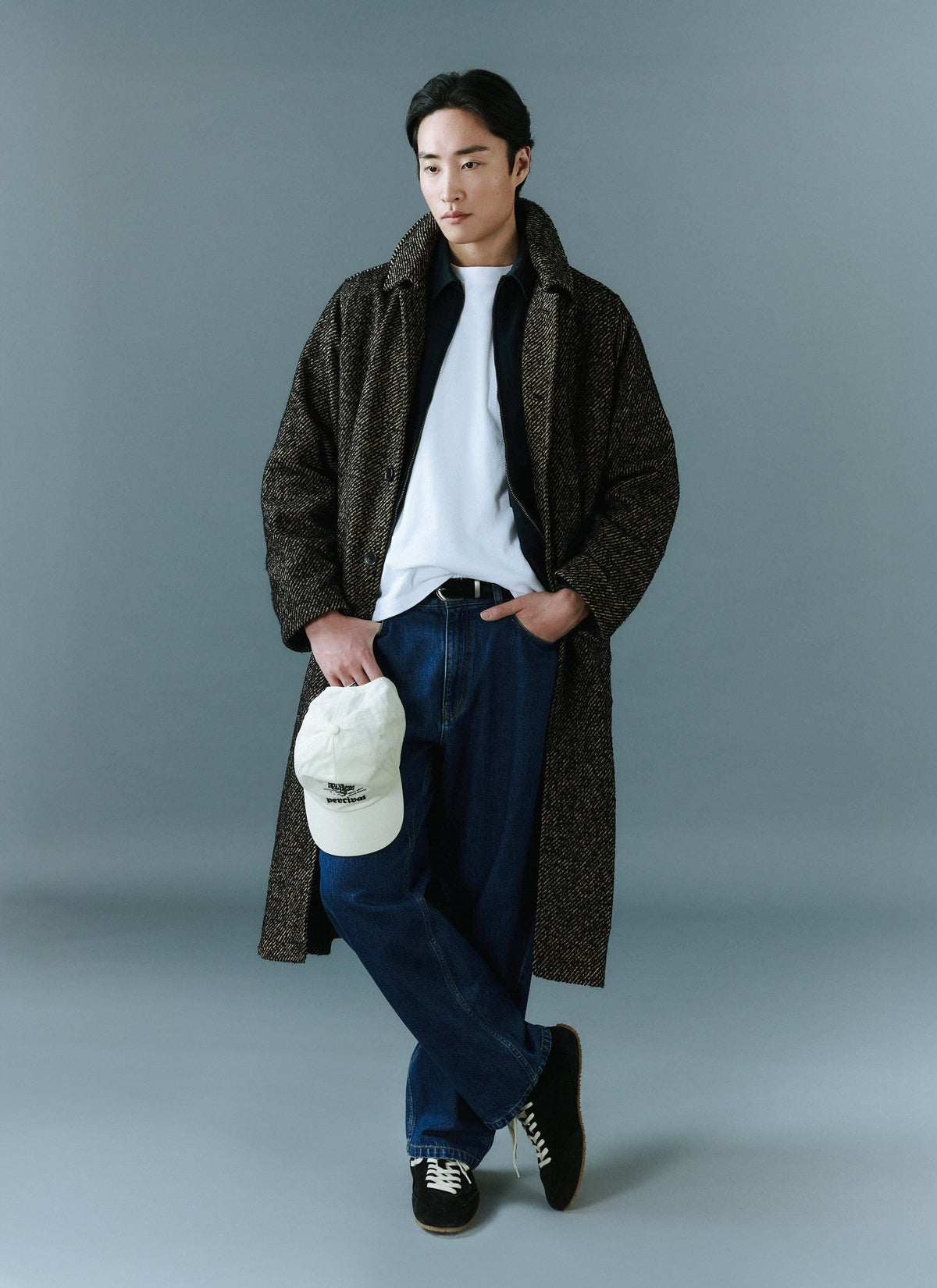 Minnesota Overcoat - Long Twill Trench Coat - Oak