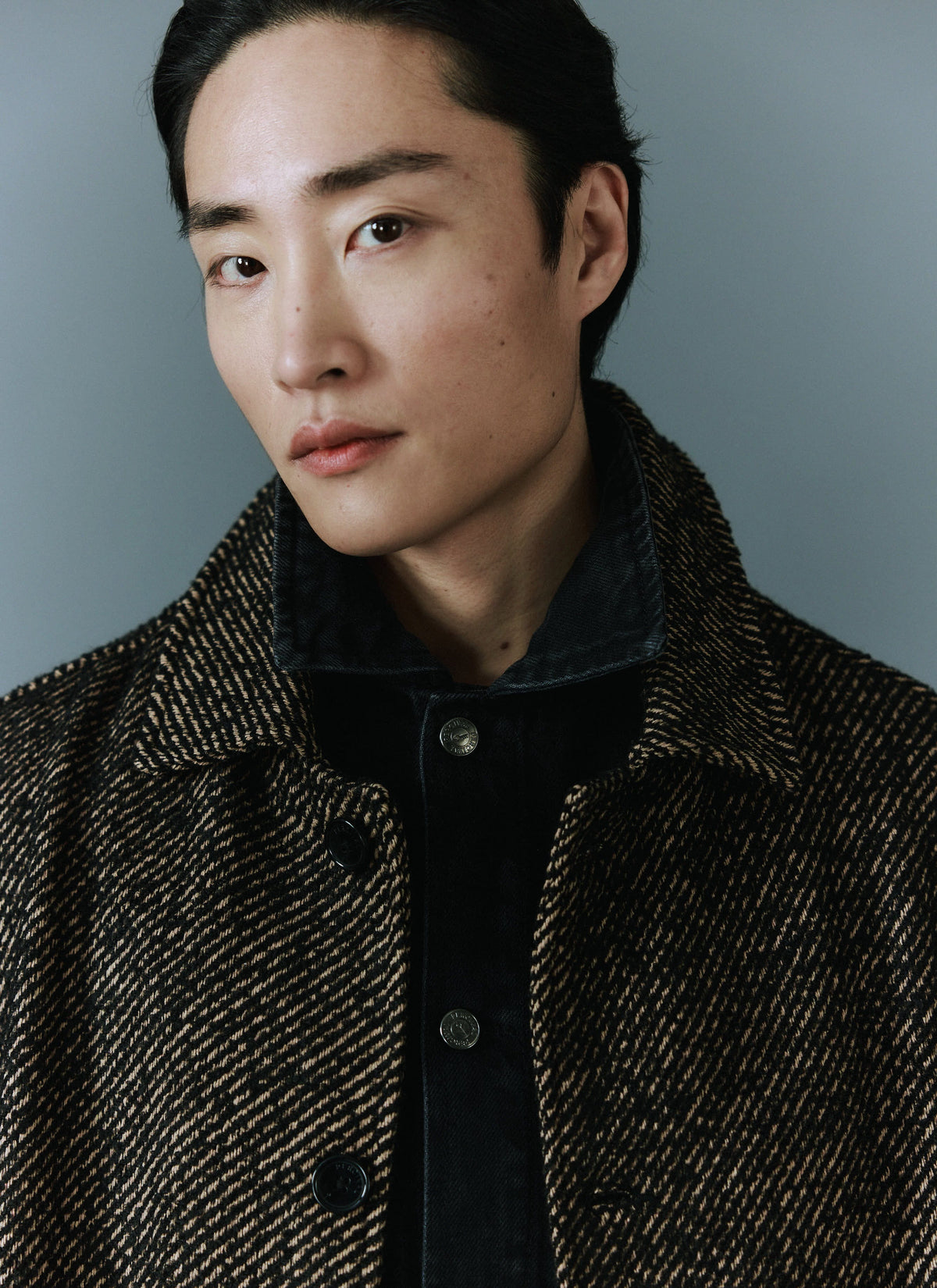 Minnesota Overcoat - Long Twill Trench Coat - Oak