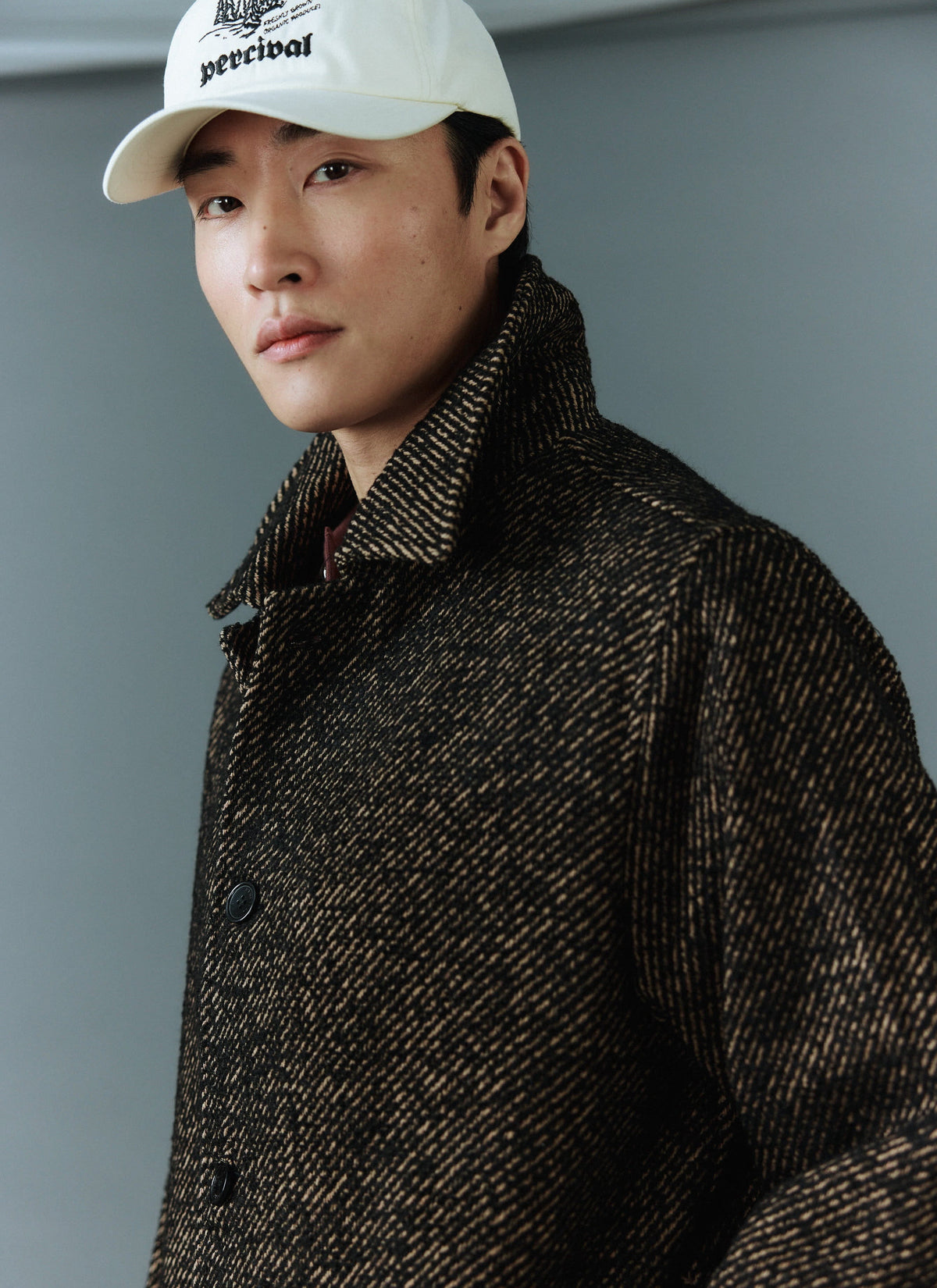 Minnesota Overcoat - Long Twill Trench Coat - Oak
