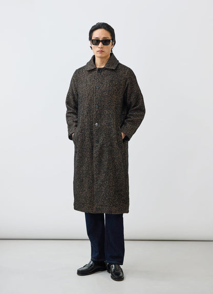 Minnesota Overcoat - Long Twill Trench Coat - Oak