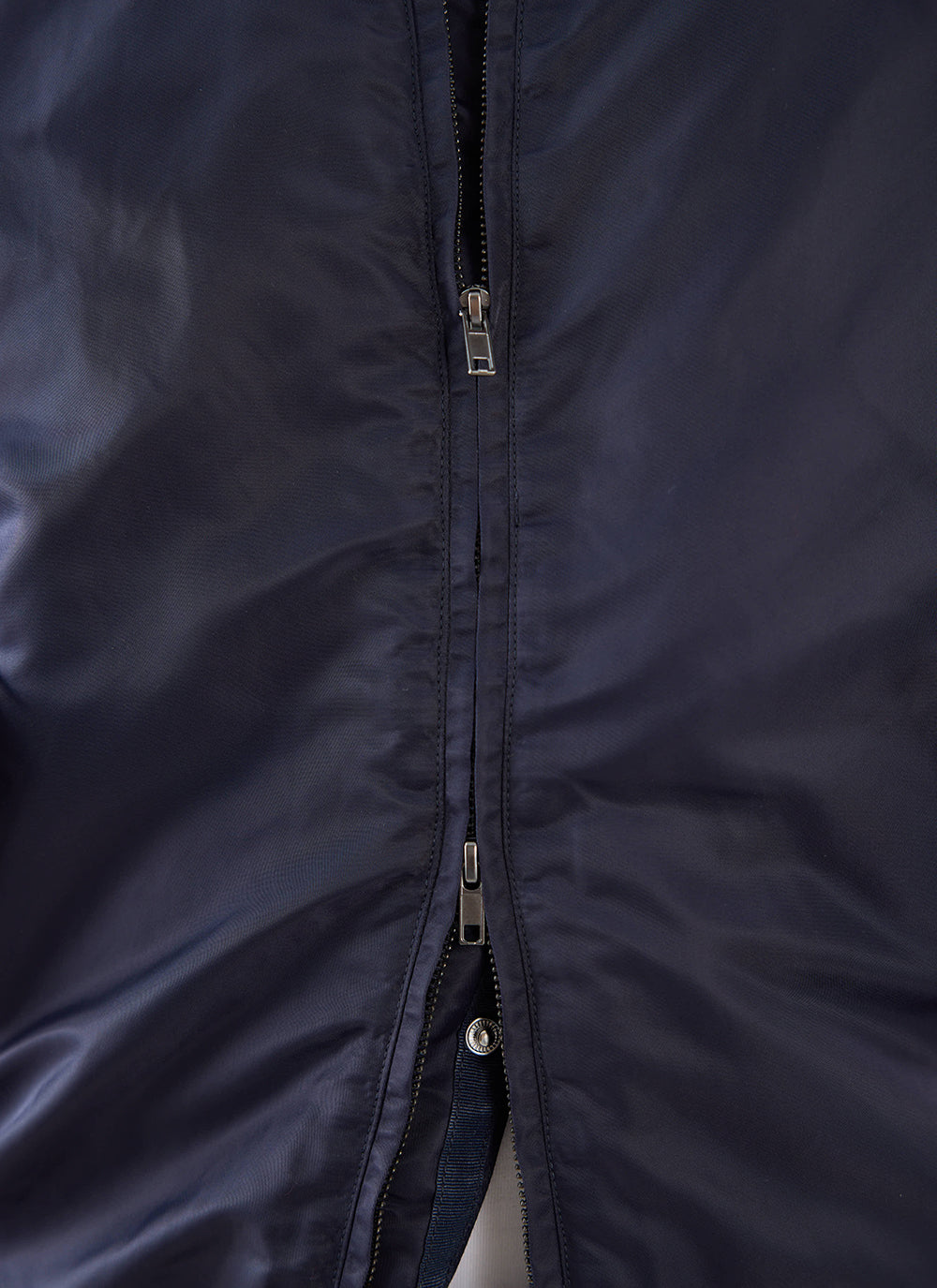Men's Bomber Jacket - Nylon - Midnight Blue - Percival