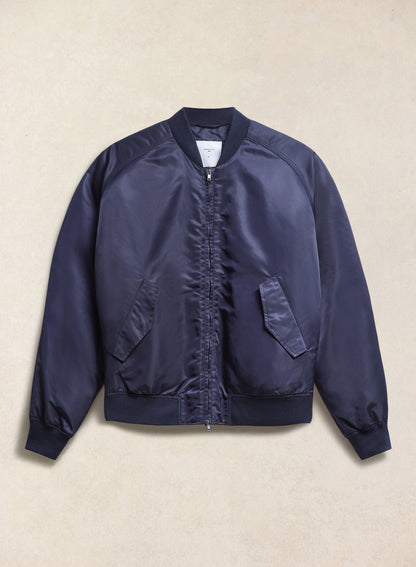 Men's Bomber Jacket - Nylon - Midnight Blue - Percival