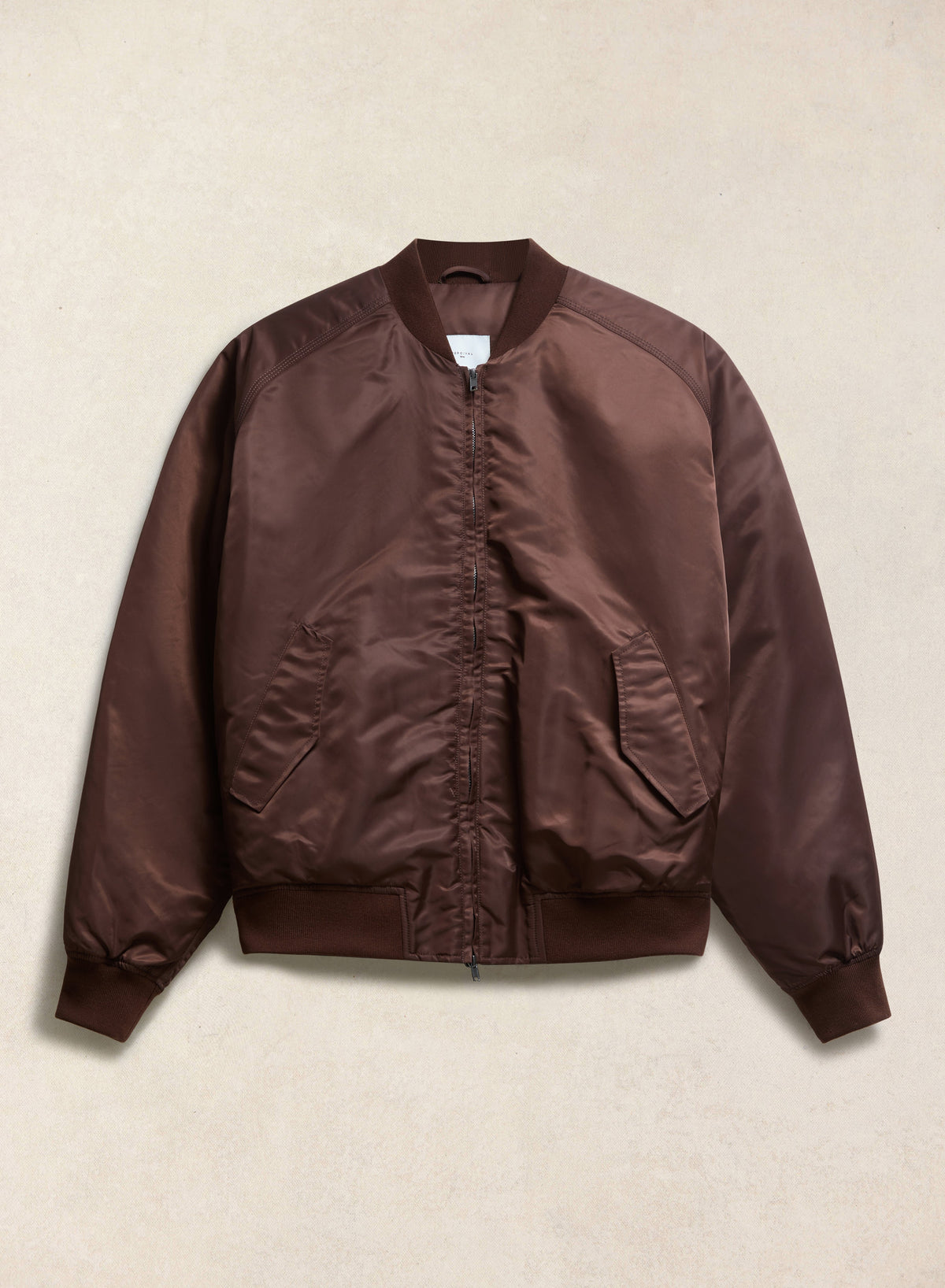 Men's Bomber Jacket - Nylon - Espresso Brown - Percival