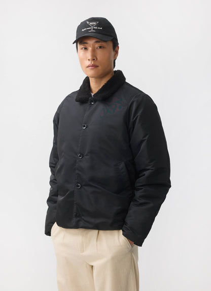 Doppio Bomber Jacket - Nylon - Black
