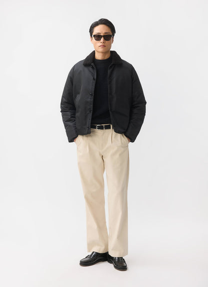Doppio Bomber Jacket - Nylon - Black