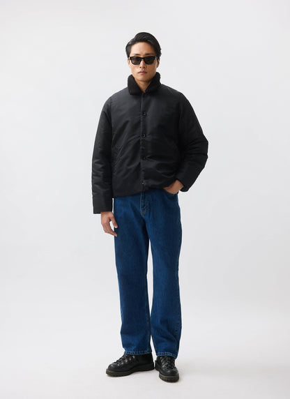 Doppio Bomber Jacket - Nylon - Black