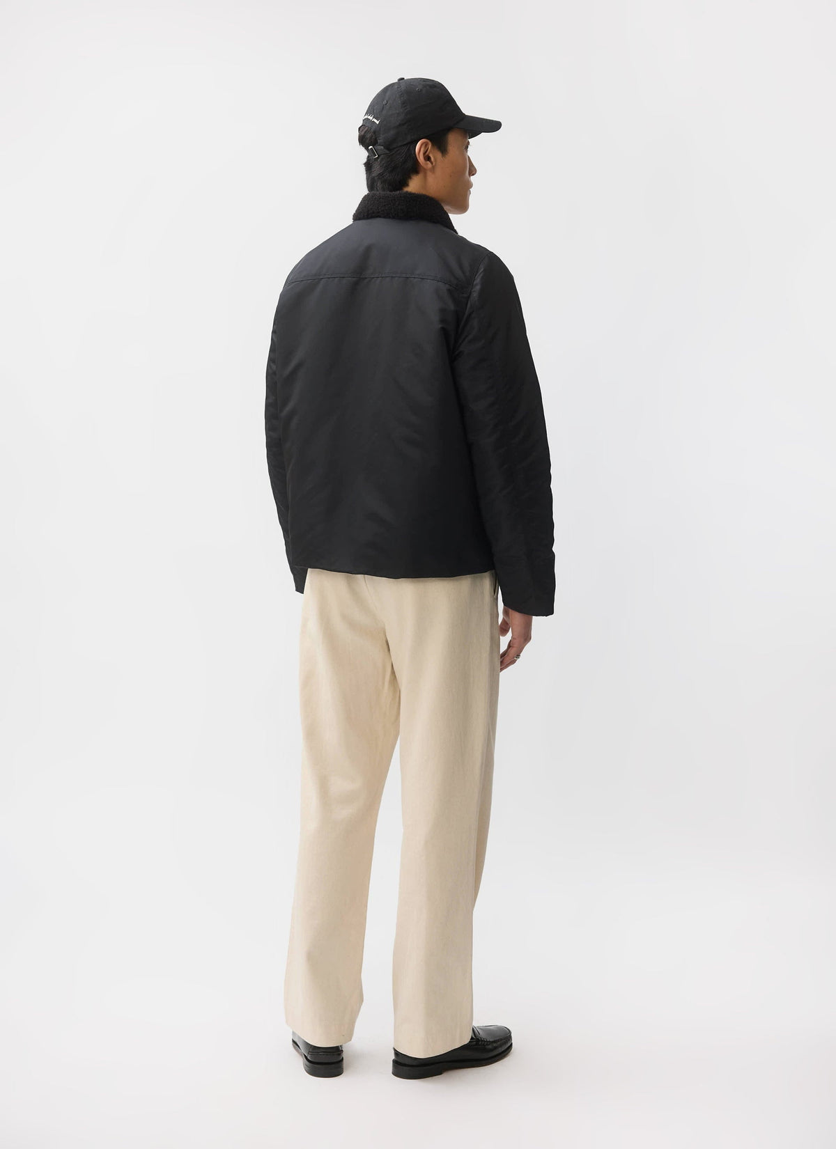 Doppio Bomber Jacket - Nylon - Black
