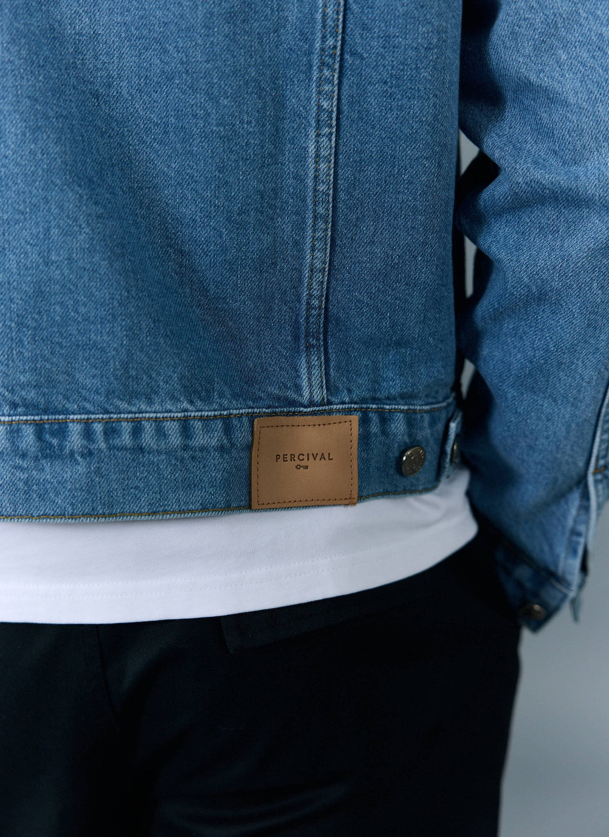 Men's Denim Trucker Jacket - Light Wash Blue