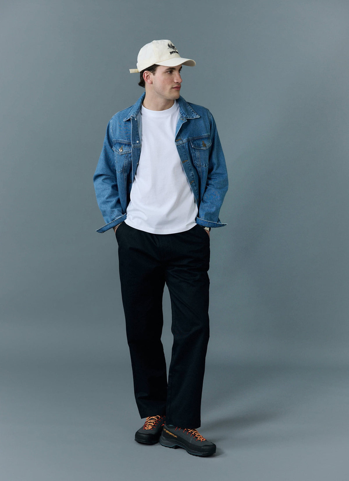 Men's Denim Trucker Jacket - Light Wash Blue