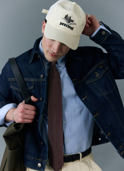 Men's Denim Trucker Jacket - Dark Indigo Blue