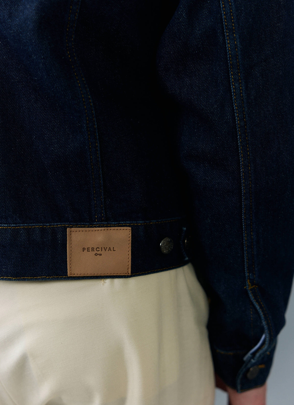 Men's Denim Trucker Jacket - Dark Indigo Blue