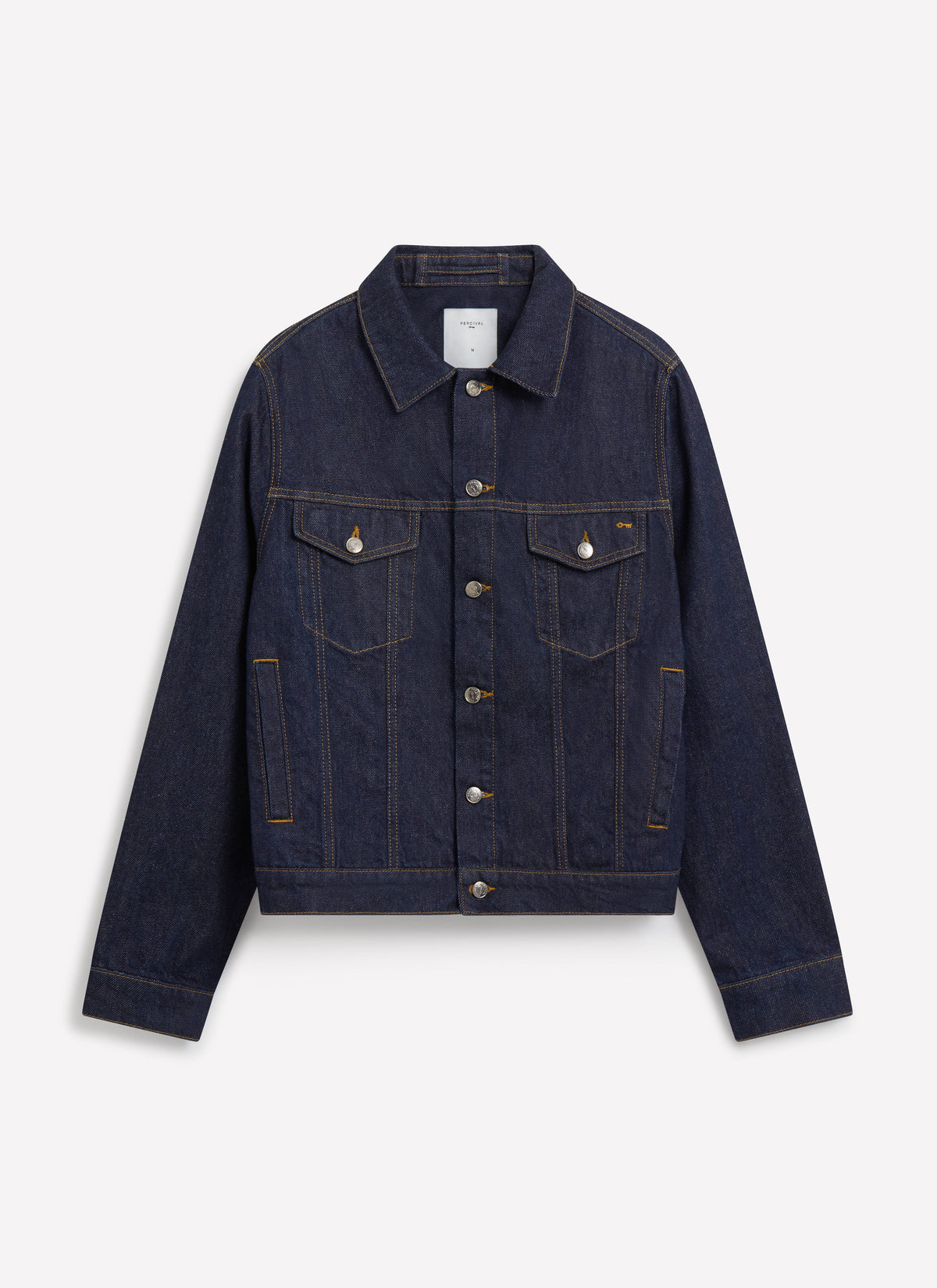 Men's Denim Trucker Jacket - Dark Indigo Blue
