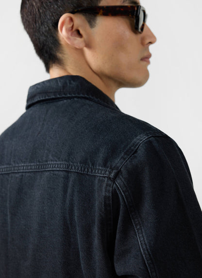 Men's Chore Jacket - Denim - Dark Indigo Blue