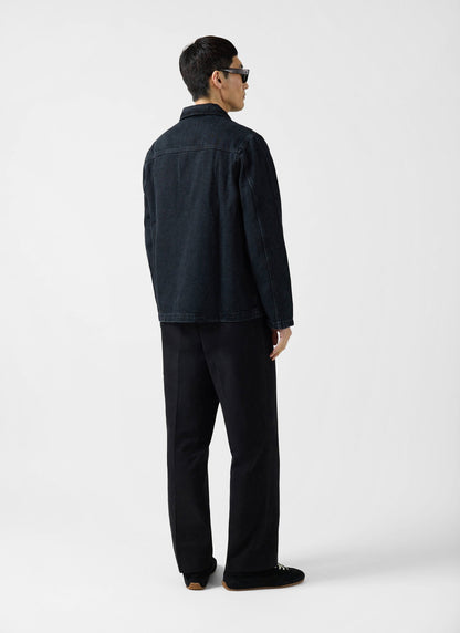 Men's Chore Jacket - Denim - Dark Indigo Blue