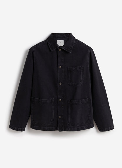 Men's Chore Jacket - Denim - Dark Indigo Blue