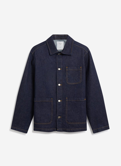 Men's Chore Jacket - Denim - Dark Indigo Blue