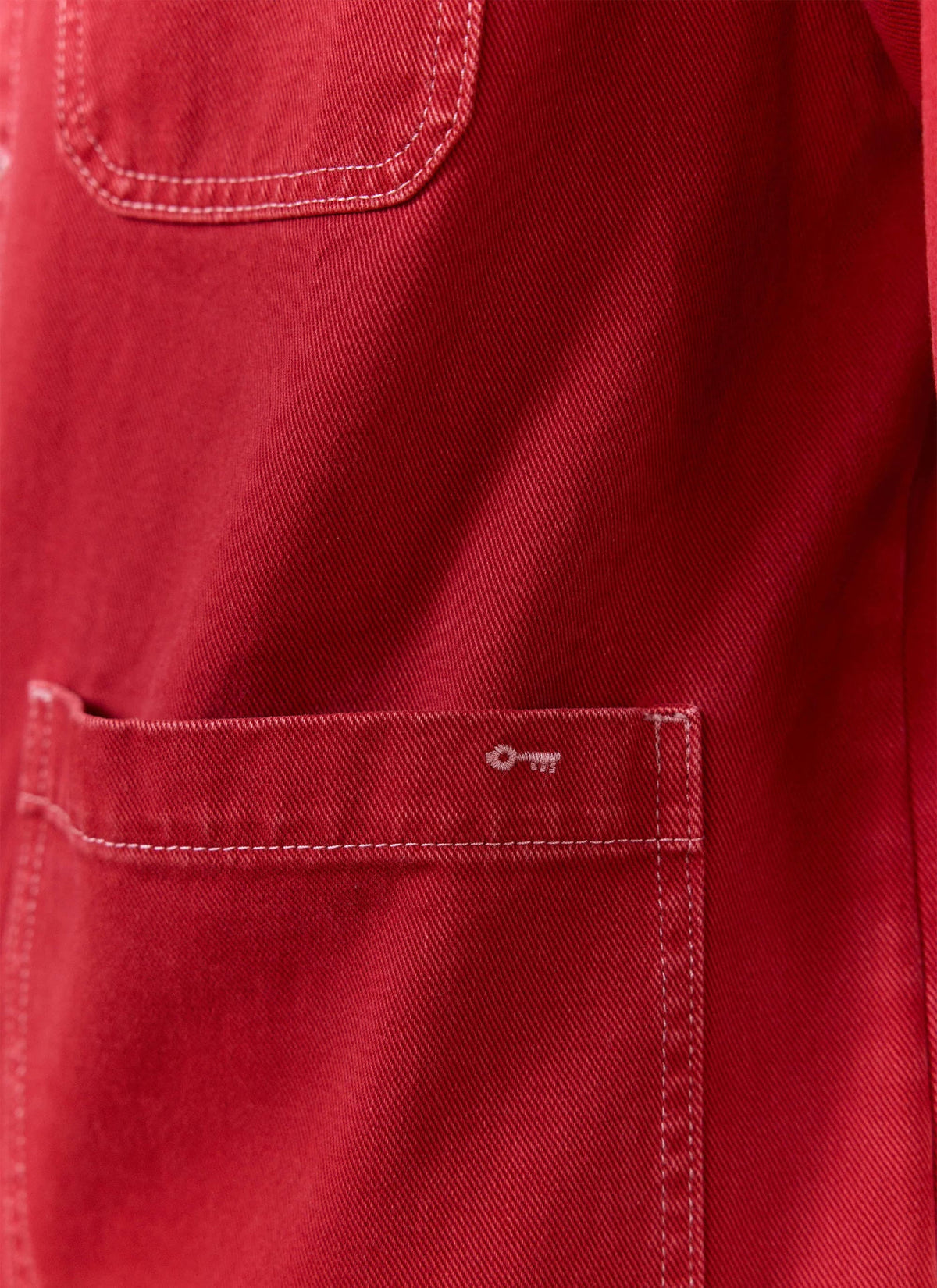 Men's Chore Jacket - Denim - Red