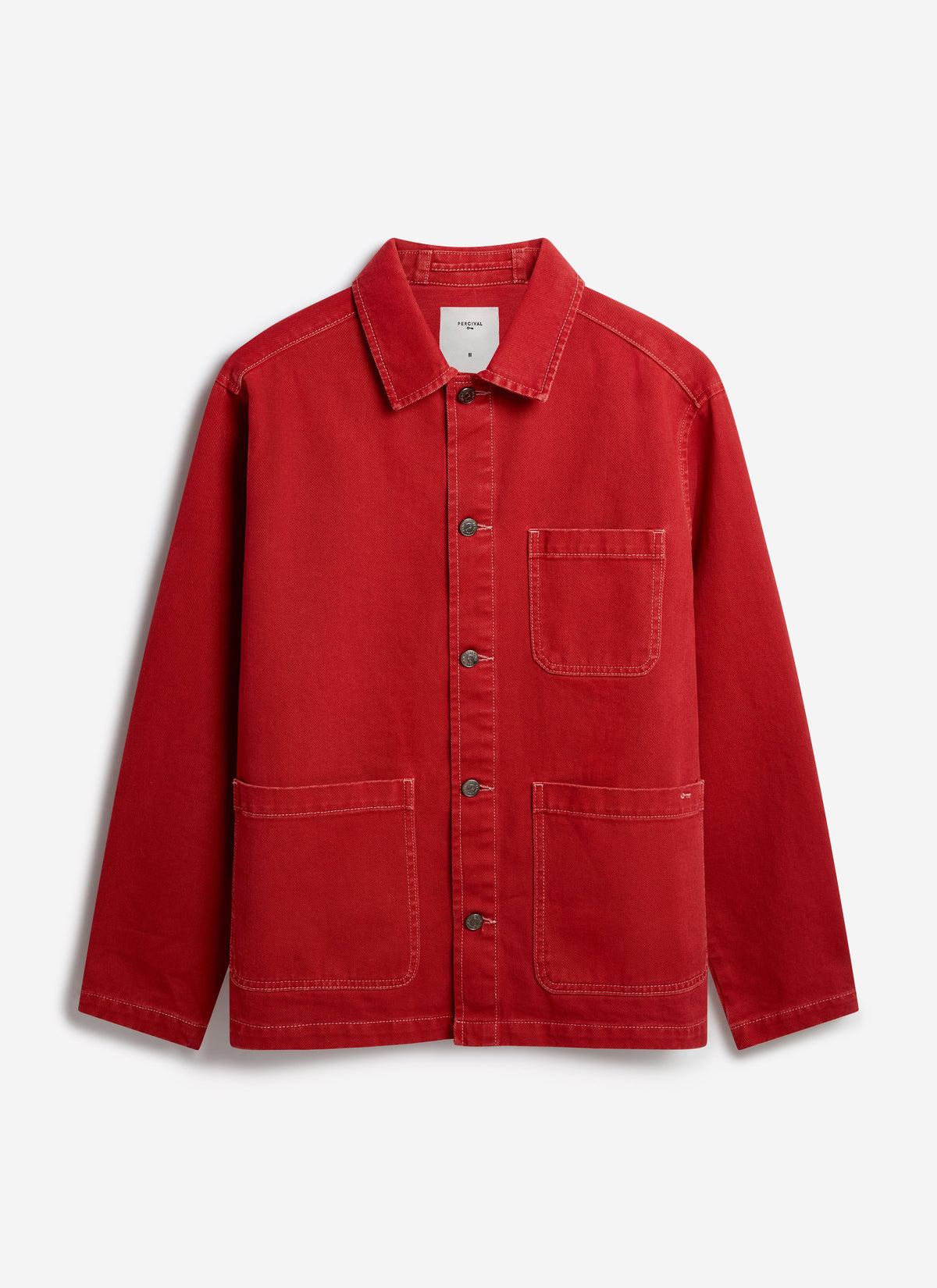 Men's Chore Jacket - Denim - Red