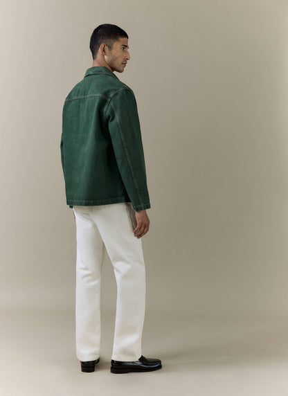 Men's Chore Jacket - Denim - Green