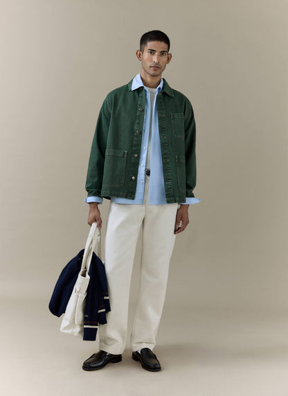 Men's Chore Jacket - Denim - Green