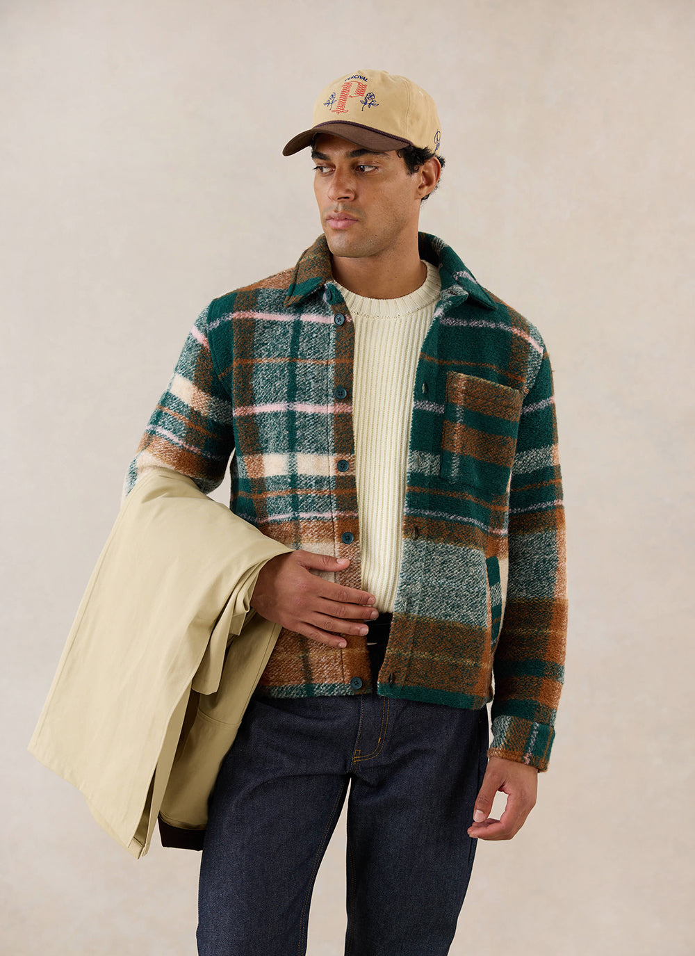 Knowles Overshirt - Wool - Multi Check - Percival