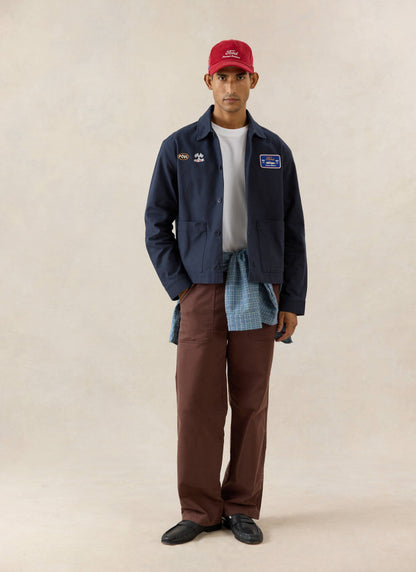 Men's GT40 Embroidered Canvas Jacket - Ford x Percival - Navy - Cotton