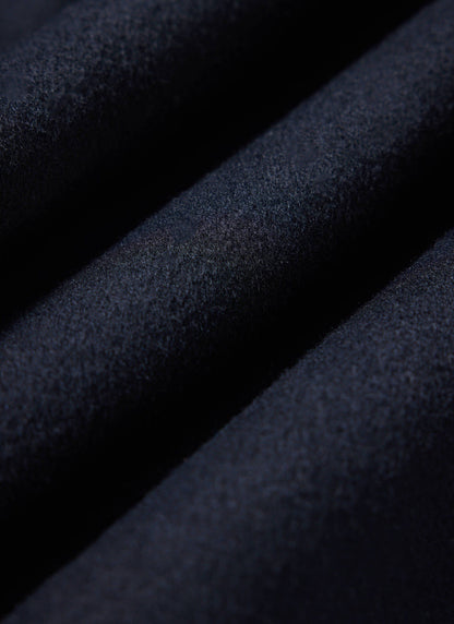 Men's Wool Overshirt - Shacket - Wool - Navy Blue